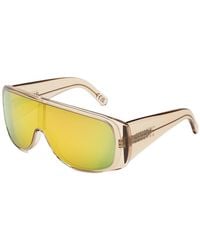 MM6 by Maison Margiela - I9B Margiela Mm6 Mask Ivory Occhiali Da Sole Acetato Giallo Maschera Specchiato - Lyst