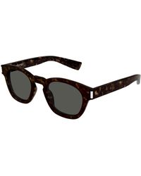 Saint Laurent - Sl 746 002 Sunglasses Acetate Round - Lyst