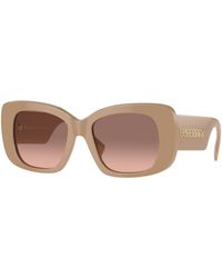 Burberry - Be4410 399013 Sunglasses Acetate Squared Normal Shaded - Lyst