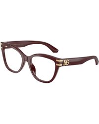 Dolce & Gabbana - Dg3418 3091 Optical Frames Acetate Butterfly Normal - Lyst