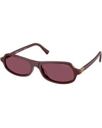 Miu Miu - Mu B10Su 26L20Y Sunglasses Acetate Geometric Normal - Lyst