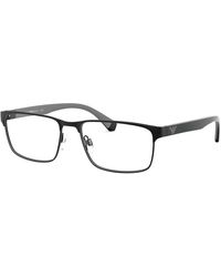 Emporio Armani - Ea1105 3014 Optical Frames Metal Squared Normal - Lyst