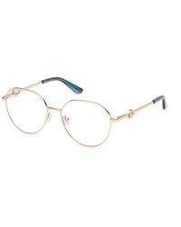 Guess - Gu50348 028 Optical Frames Metal Round Normal - Lyst