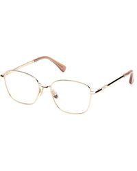 Max Mara - Mm5246 32 Optical Frames Metal Squared Normal - Lyst