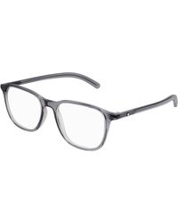 Montblanc - Mb0386O 004 Optical Frames Transparent Squared - Lyst