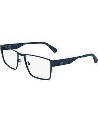 Calvin Klein - Ckj24208 001 Optical Frames Metal Squared Normal - Lyst