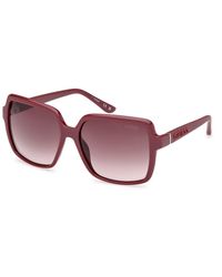 Guess - Gu00157 69F Sunglasses Injected Squared Normal - Lyst