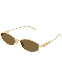 Gucci - Gg1802S 005 Sunglasses Metal Round - Lyst