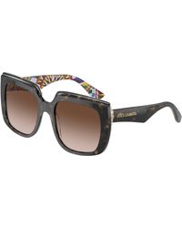 Dolce & Gabbana - Dg4414 321713 Sunglasses Acetate Squared Normal Shaded - Lyst