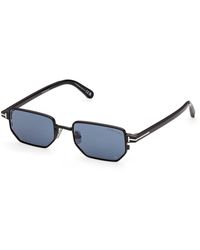 Tom Ford - Ft1360 Liam-02 01V Sunglasses Metal Squared Normal - Lyst
