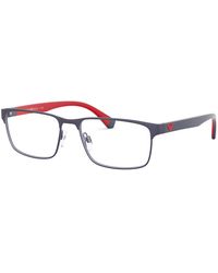 Emporio Armani - Ea1105 3092 Optical Frames Metal Squared Normal - Lyst