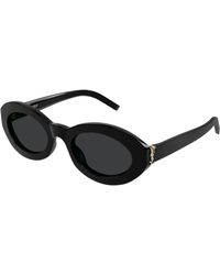 Saint Laurent - Sl M136 Oval Sunglasses - Lyst