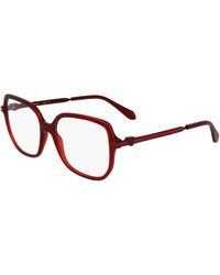 Ferragamo - Sf3012 224 Optical Frames Acetate Squared Normal - Lyst