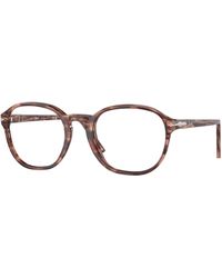 Persol - Po3343V 1209 Optical Frames Acetate Transparent Pantos Normal - Lyst