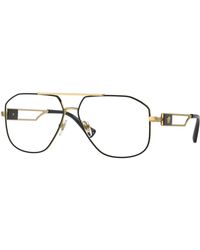 Versace - Ve1287 1443 Optical Frames Steel Pilot Normal - Lyst
