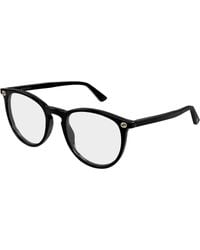 Gucci - Gg0027O 015 Optical Frames Acetate Transparent Round - Lyst
