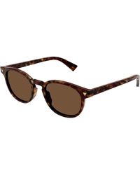 Bottega Veneta - Bv1253S 002 Sunglasses Acetate Round - Lyst