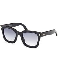 Tom Ford - Ft1115 Leigh-02 01B Sunglasses Acetate Squared Normal Shaded - Lyst