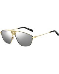 Givenchy - Gv 7163/S J5G/T4 Sunglasses Metal Squared Normal Mirror - Lyst