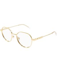 McQueen - Am0479O 002 Optical Frames Acetate Transparent Round - Lyst