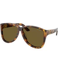 Miu Miu - Mu A08S 14L09Z Sunglasses Acetate Pilot Normal - Lyst