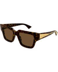 Bottega Veneta - Bv1276S 002 Sunglasses Acetate Squared - Lyst