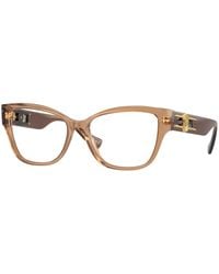 Versace - Ve3347 5436 Optical Frames Acetate Transparent Pillow Normal - Lyst