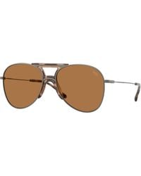 DIESEL - Dl1022T 104973 Sunglasses Titanium Pilot Normal - Lyst