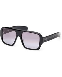 adidas - Or0132 01B Sunglasses Acetate Smoke Squared Normal - Lyst
