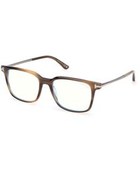 Tom Ford - Ft6124-B 055 Optical Frames Acetate Squared Normal - Lyst