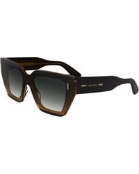 Calvin Klein - Ck24533S 002 Sunglasses Acetate Squared Normal Shaded - Lyst