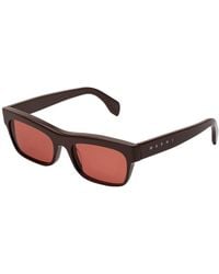 Marni - Eip Angdoa Sunglasses Acetate Bordeaux Squared - Lyst