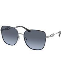 Michael Kors - Mk1129J Empire Square 2 10158F Sunglasses Metal Squared Normal Nuanced - Lyst