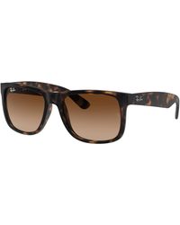 Ray-Ban - Justin Classic Sunglasses Frame Brown Lenses - Lyst