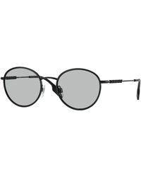 Burberry - Be3148D 100187 Sunglasses Metal Round Normal - Lyst