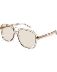 Saint Laurent - Sl 545 002 Sunglasses Acetate Squared Normal - Lyst