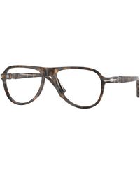 Persol - Po3411V 1248 Optical Frames Acetate Transparent Pilot Normal - Lyst