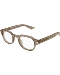 Saint Laurent - Sl 946 Opt 005 Optical Frames Acetate Transparent Round - Lyst