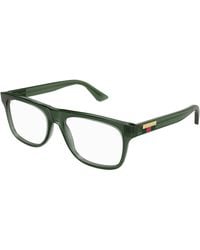 Gucci - Gg1117O 005 Optical Frames Injected Transparent Squared - Lyst