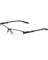 Nike - 8144 001 Optical Frames Metal Squared Normal - Lyst