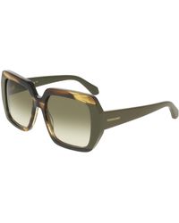 Ferragamo - Sf2081S 322 Sunglasses Acetate Squared Normal Shaded - Lyst