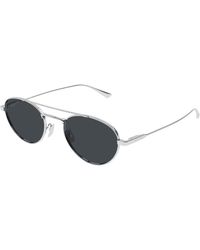 Saint Laurent - Sl 97 002 Sunglasses Metal Round - Lyst