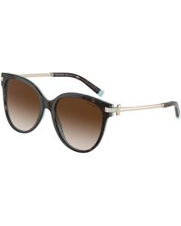 Tiffany & Co. - Tf4193B 81343B Sunglasses Acetate Pillow Normal Shaded - Lyst