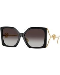Versace - Ve4502U Gb1/87 Sunglasses Injected Squared Normal Nuanced - Lyst