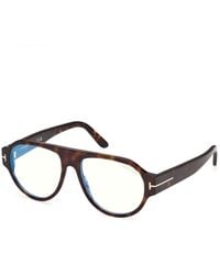 Tom Ford - Ft6178-B 52 Optical Frames Acetate Pilot Normal - Lyst