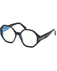 Tom Ford - Ft5967-B 001 Optical Frames Acetate Geometric Normal - Lyst