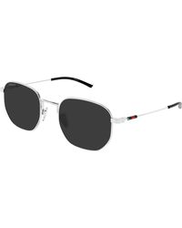 Gucci - Gg2095S 002 Sunglasses Metal Round - Lyst