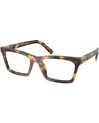 Miu Miu - Mu 04Wv 14L1O1 Optical Frames Acetate Squared Normal - Lyst