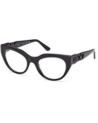 Guess - Gu50323 001 Optical Frames Acetate Cat Eye Normal - Lyst