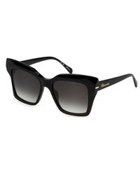 Blumarine - Sbm832S 0700 Sunglasses Acetate Squared Normal Shaded - Lyst